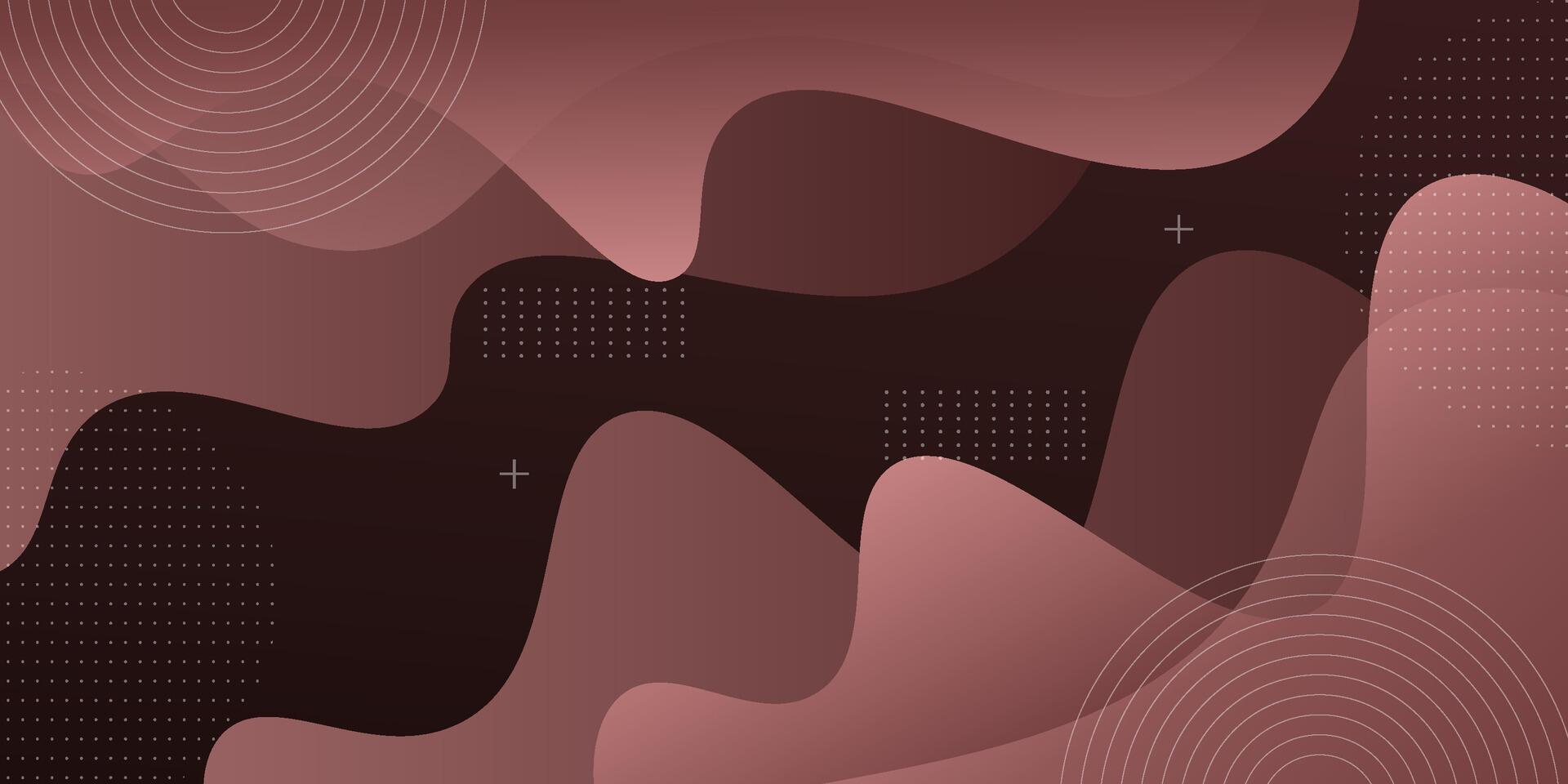 Abstract dark gradient background with colored wave shape pattern in 3D view. Dynamic and luxurious design. eps10 vector