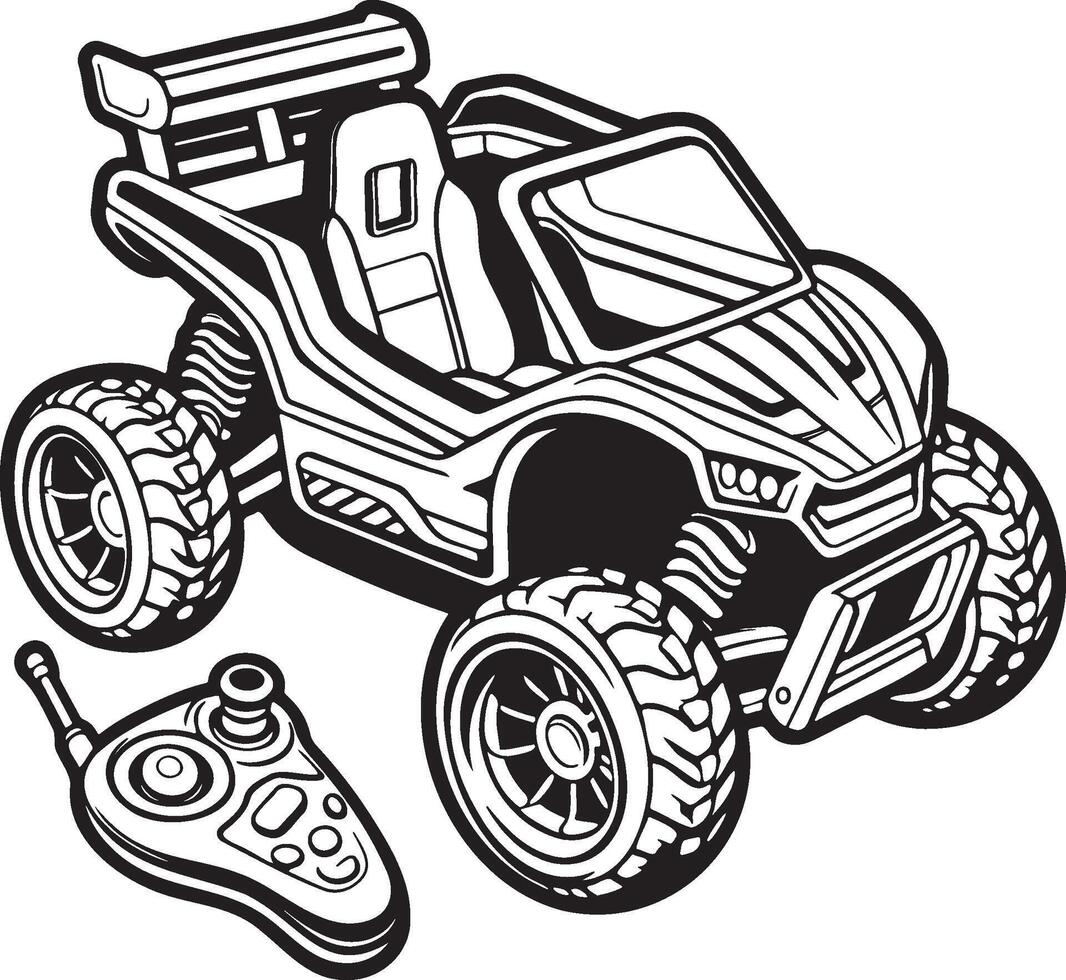 Remote Control Toy Vehicle. vector