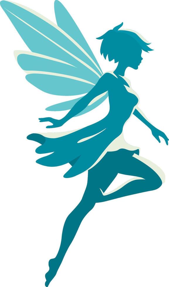 Sprite Fairy Color Design Illustration. vector