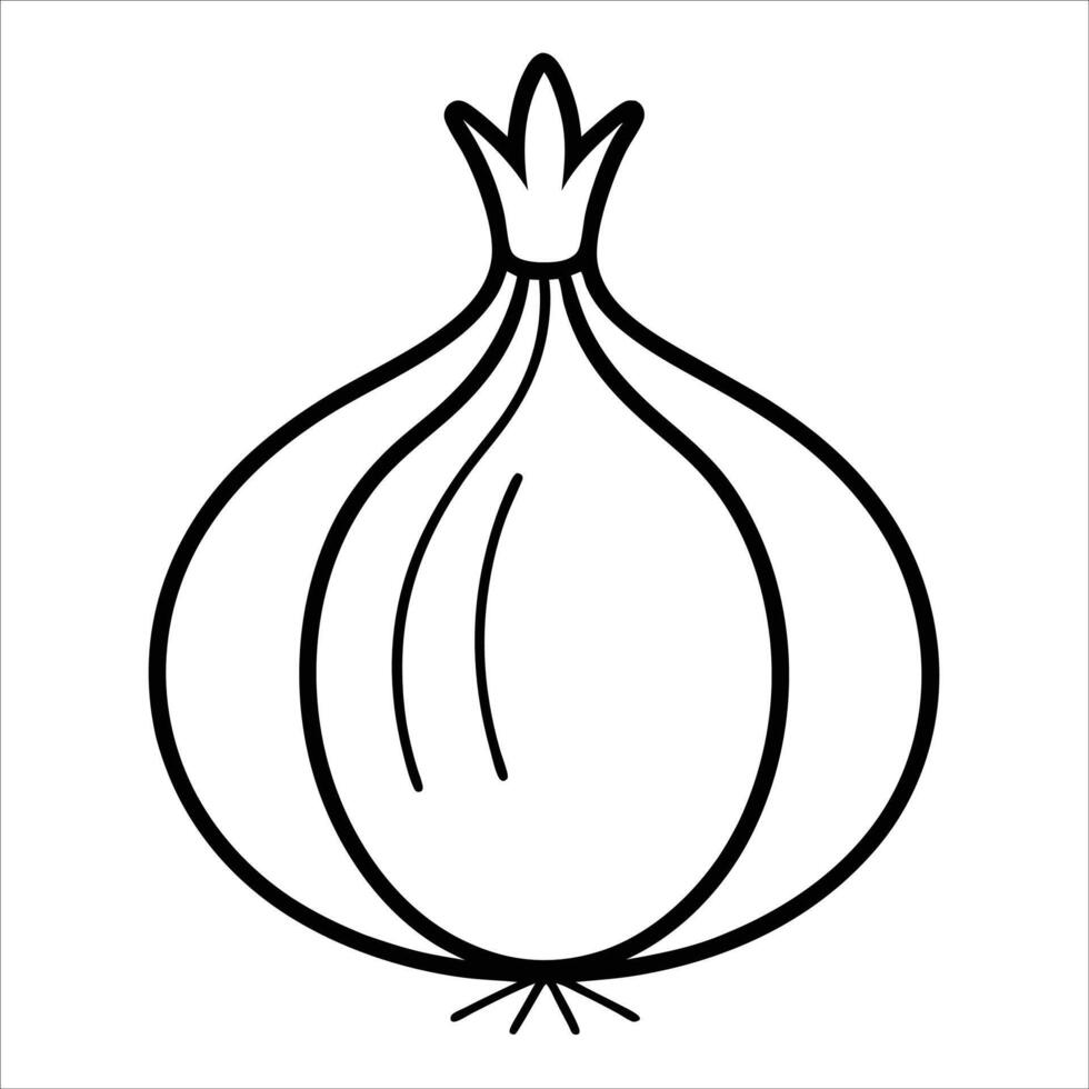 Continuous line drawing of onion whole and cut piece for kitchen design themes culinary visuals healthy cooking artwork or minimalist vegetable illustrations for decor vector