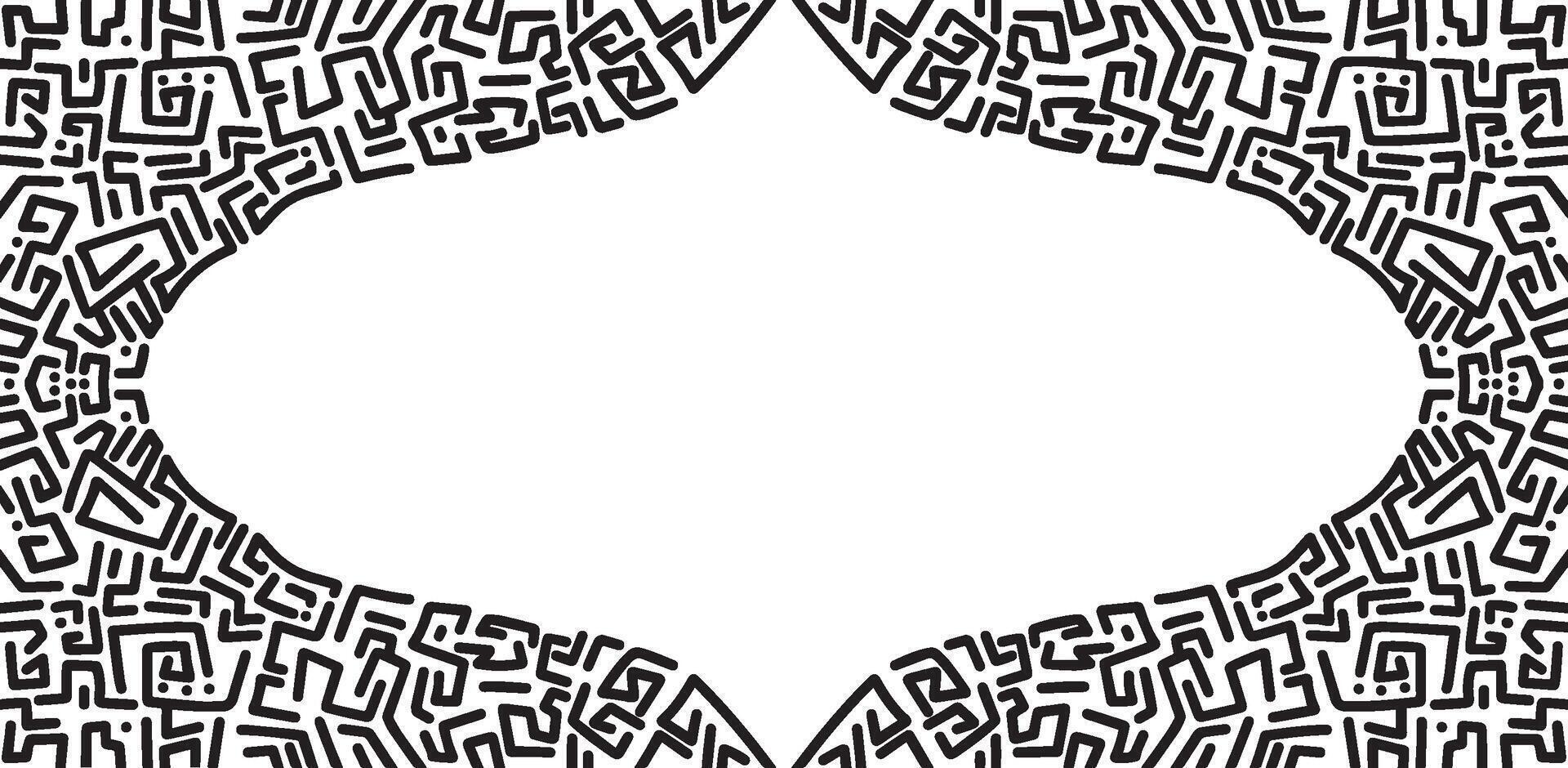 An islamic style pattern in the form of a square vector