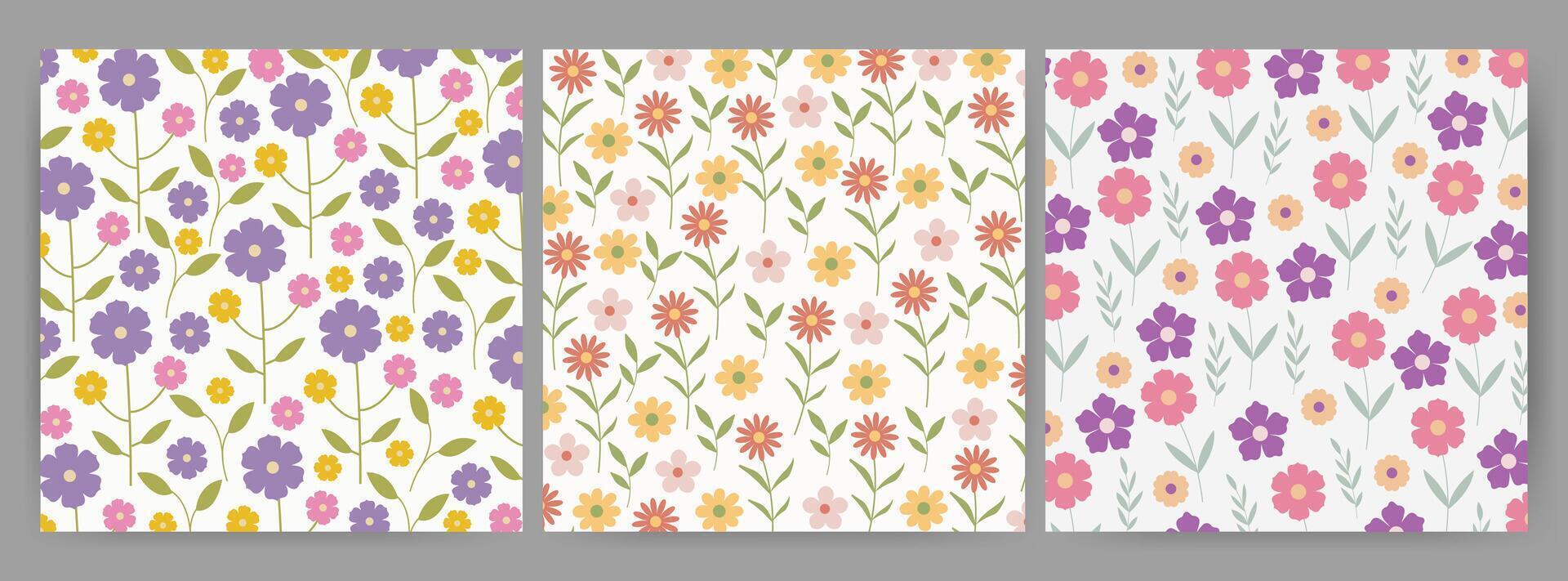 flower seamless pattern for backgrounds, presentations, wrapping papers, prints, artworks. vector