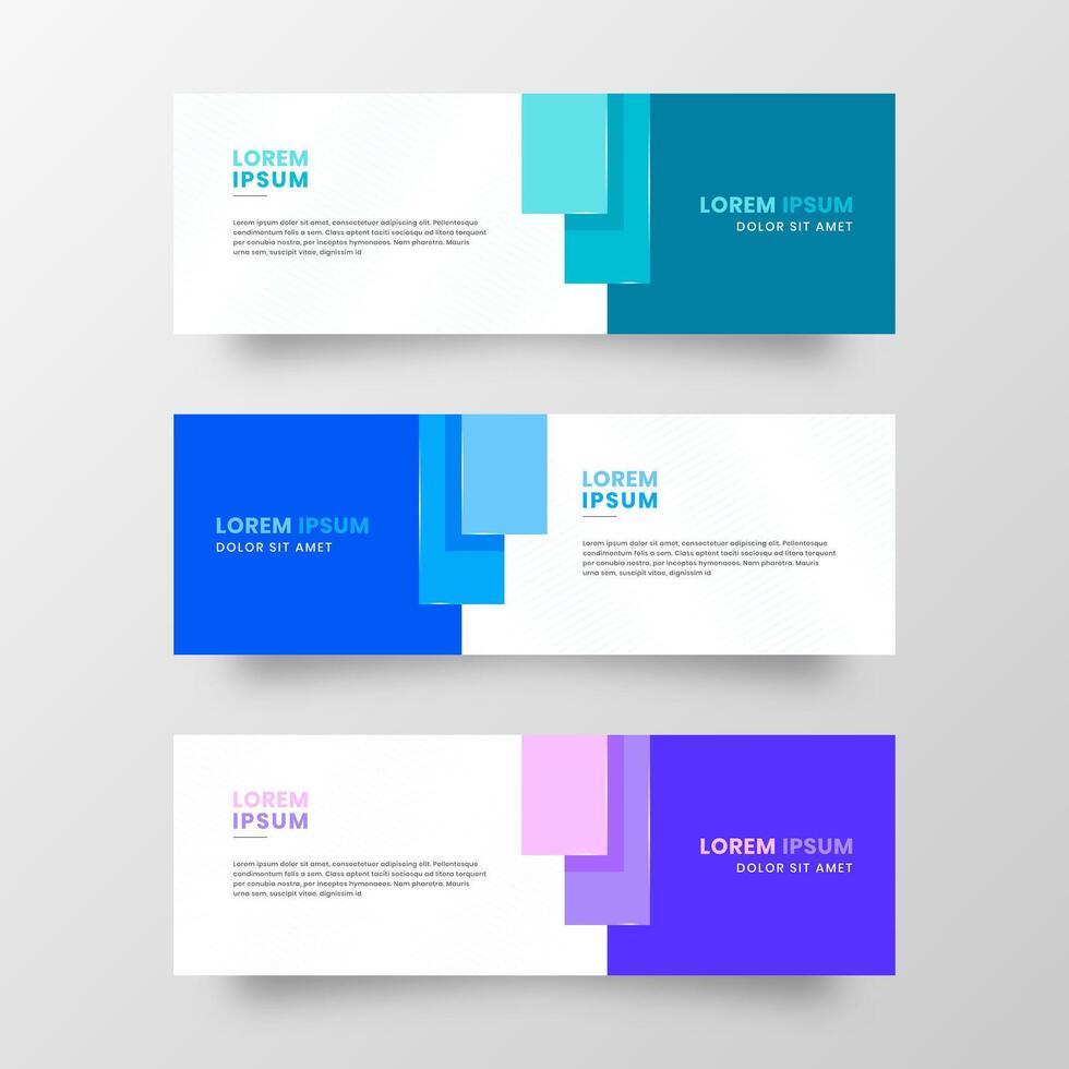 Abstract Banner Design. with Modern Blue Color Scheme. Suitable for Banner Sale, Presentation, Promotion, Flyer, Poster and Brochure vector