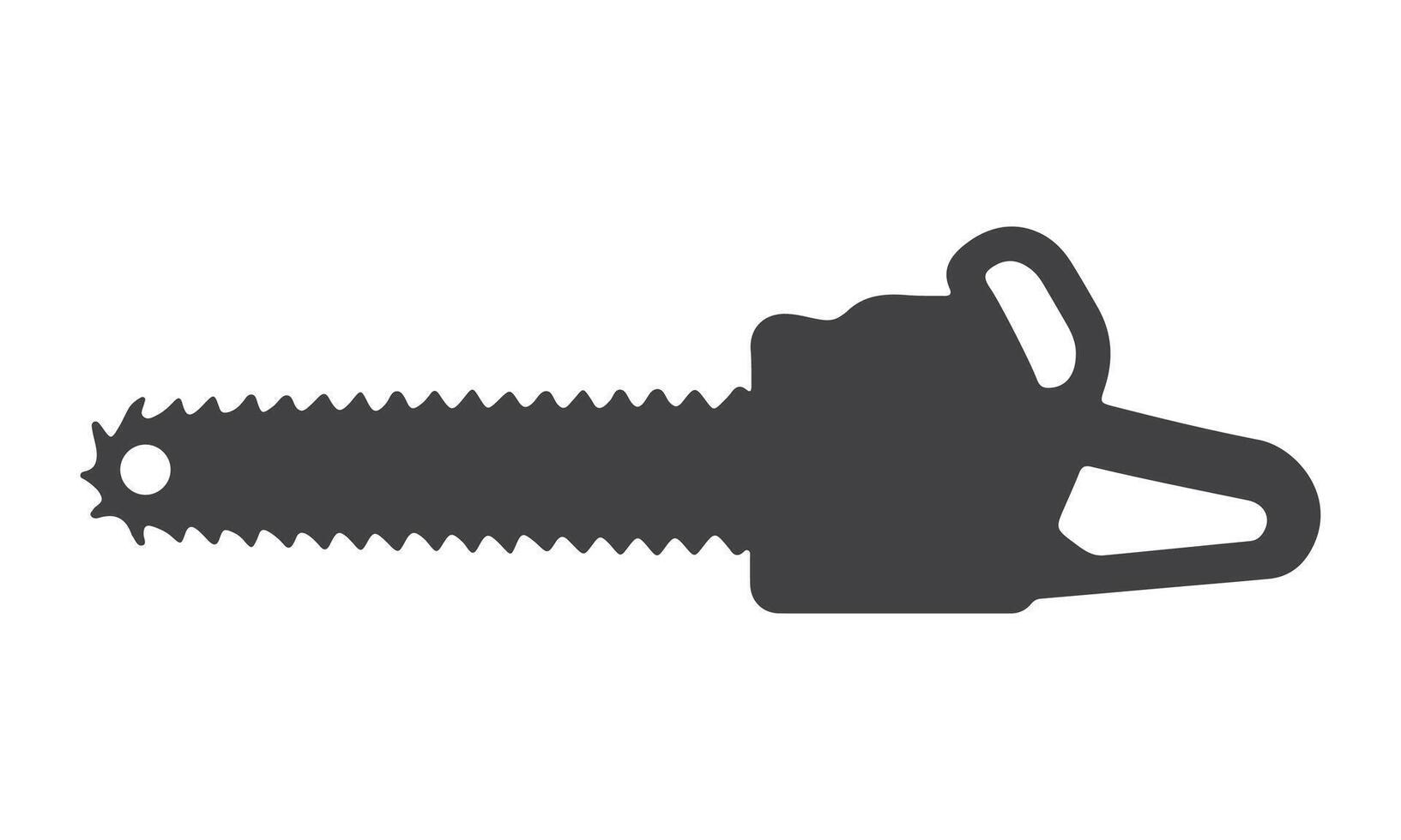 Chainsaw Machine Icon Silhouette vector