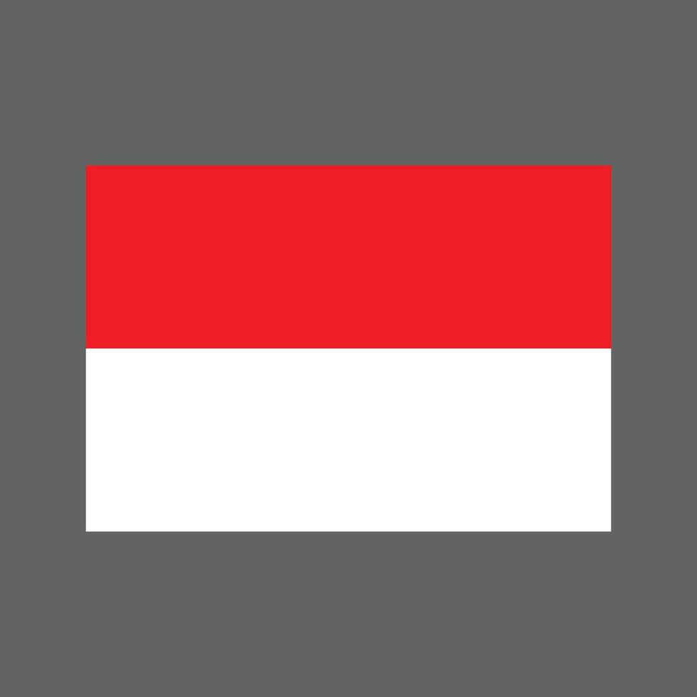 red and white flag. flag of indonesia vector
