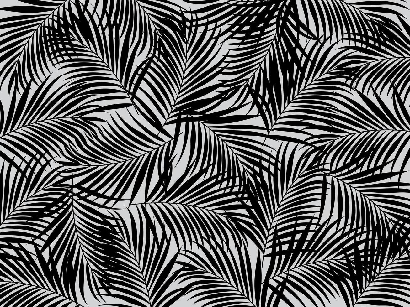 Black branches plant pattern simple style. vector