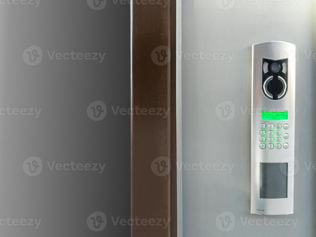 Modern intercom system with numeric keypad photo