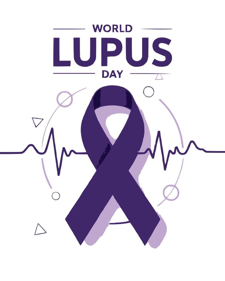world lupus day concept artwork illustration vector
