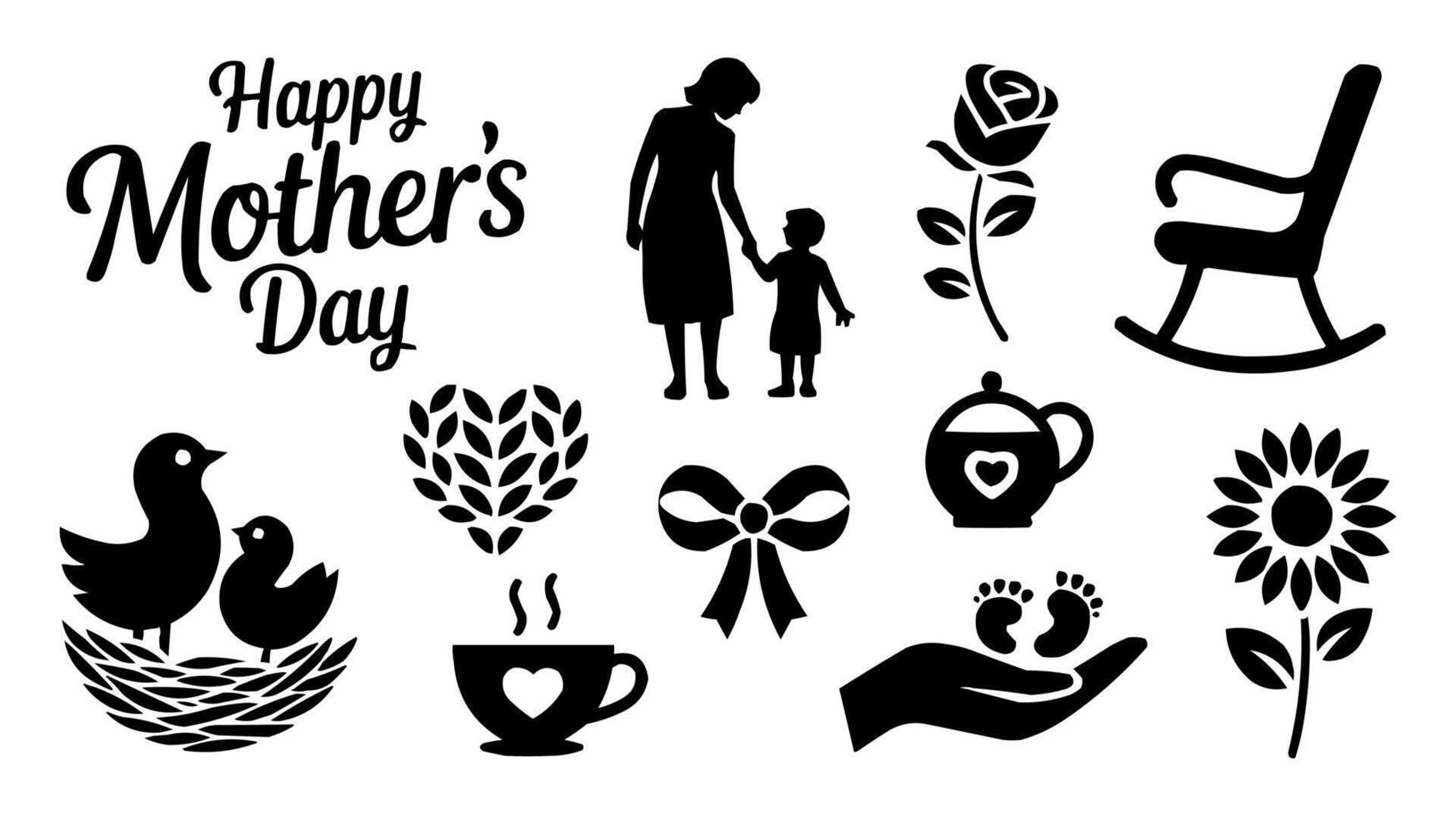 happy mother's day clip art vector