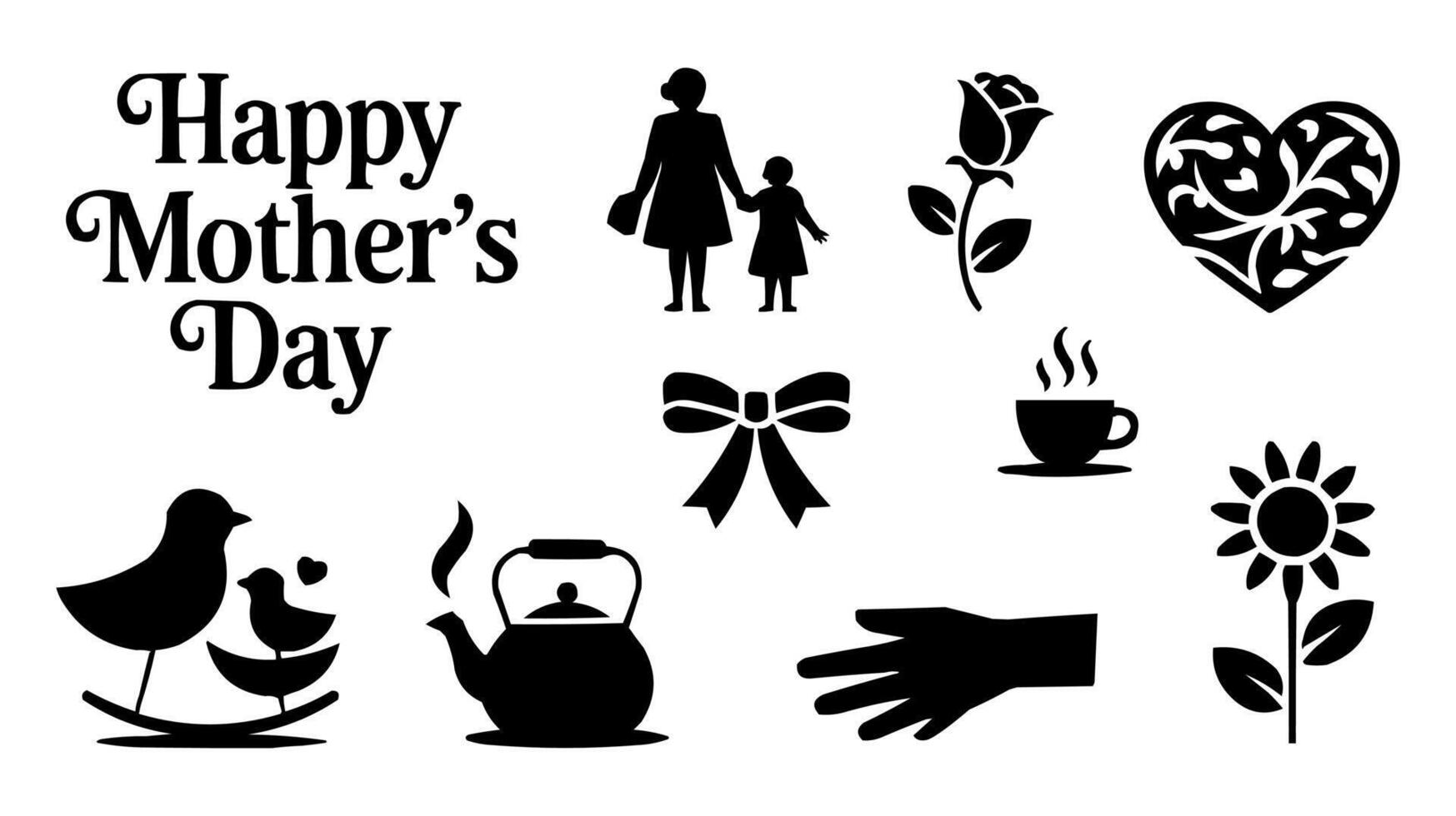 happy mother's day artwork vector