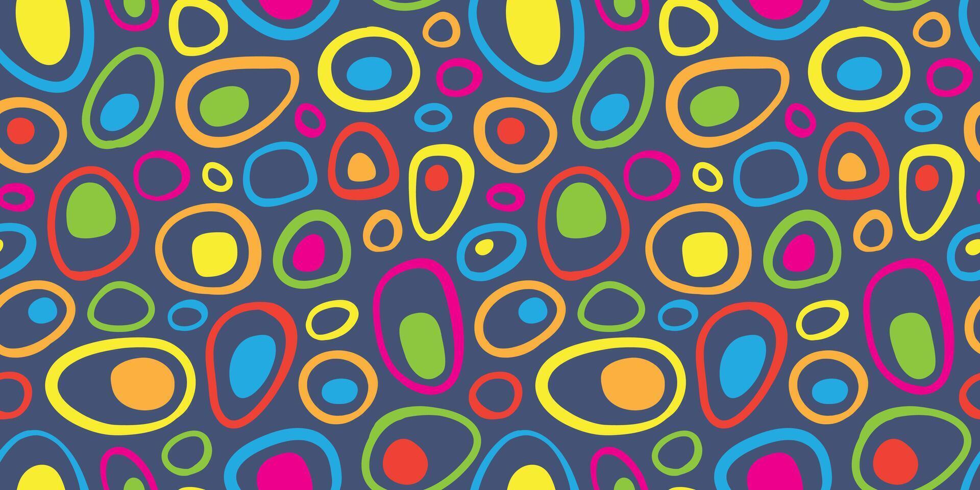 Abstract seamless circle pattern. Colorful Modern design template. vector