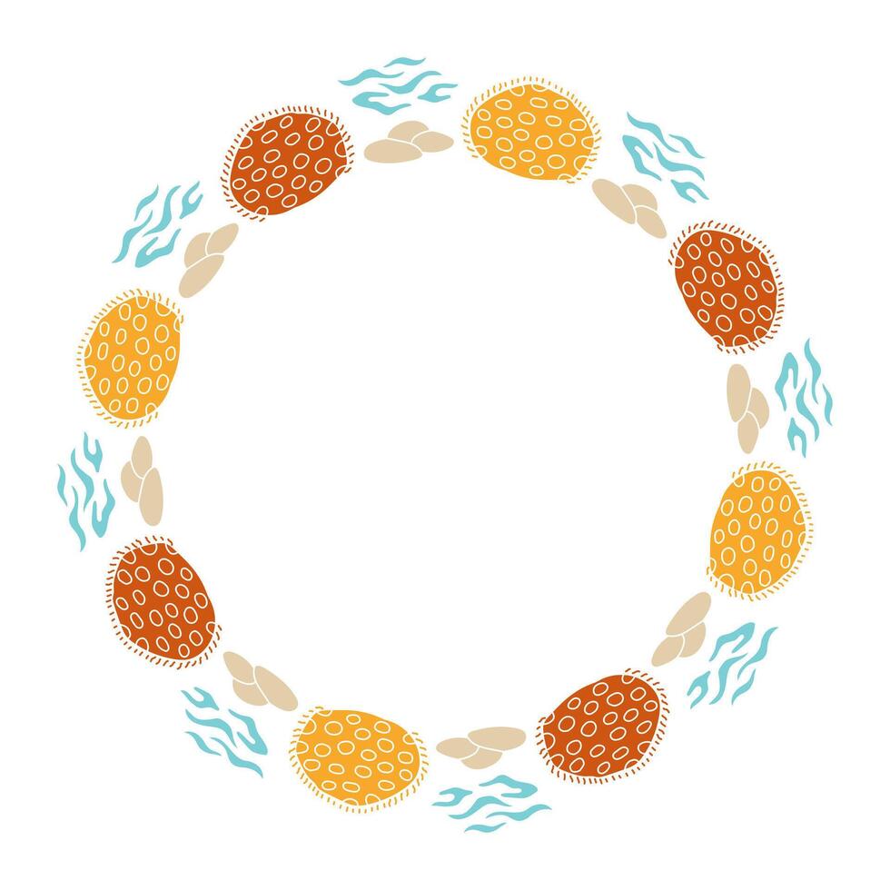 Coral Reef Frame vector