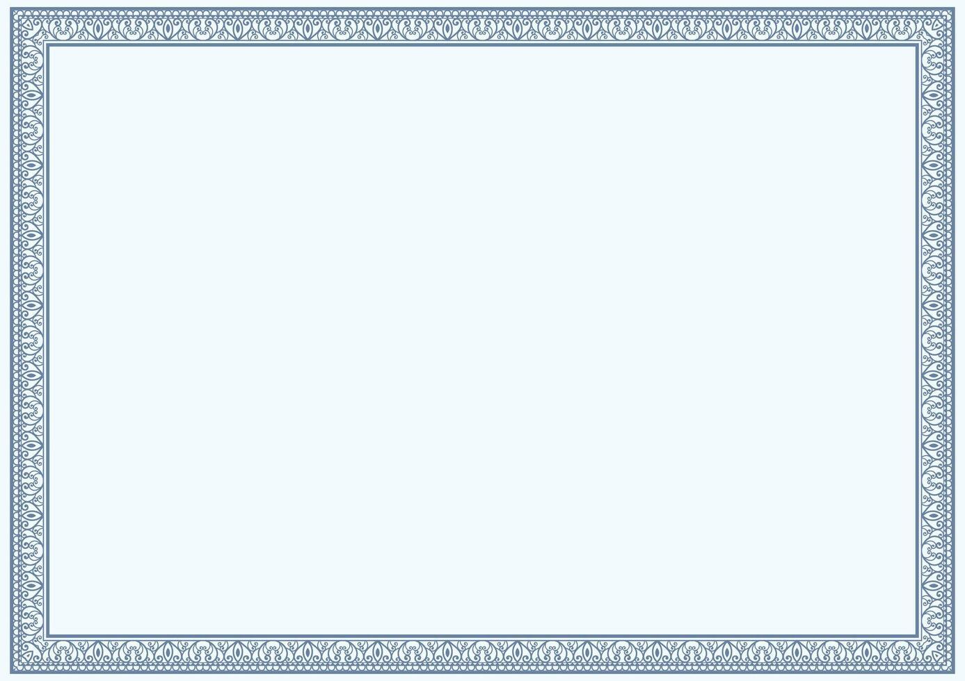 Abstract Border Frame for Certificate of Appreciation vector