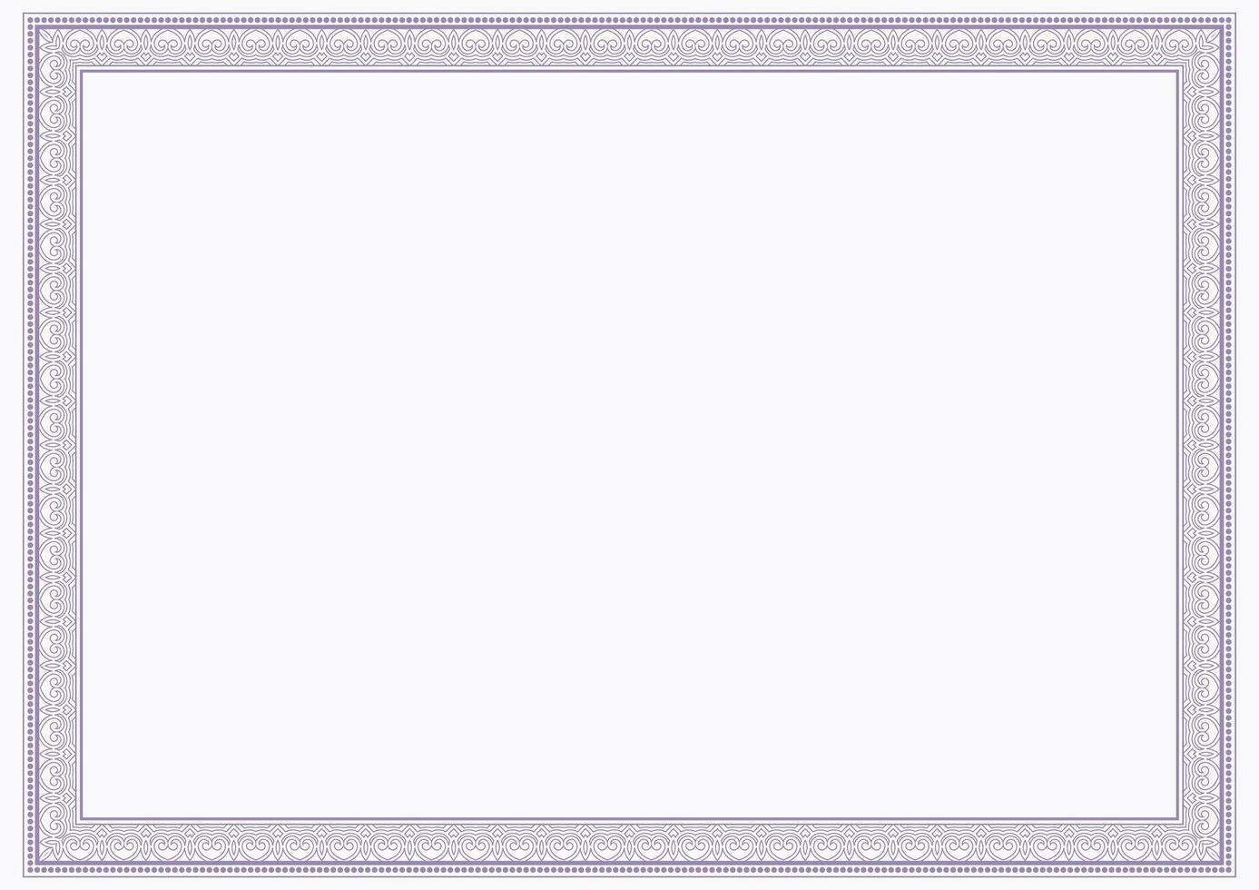 Gold Certificate of Appreciation Border vector
