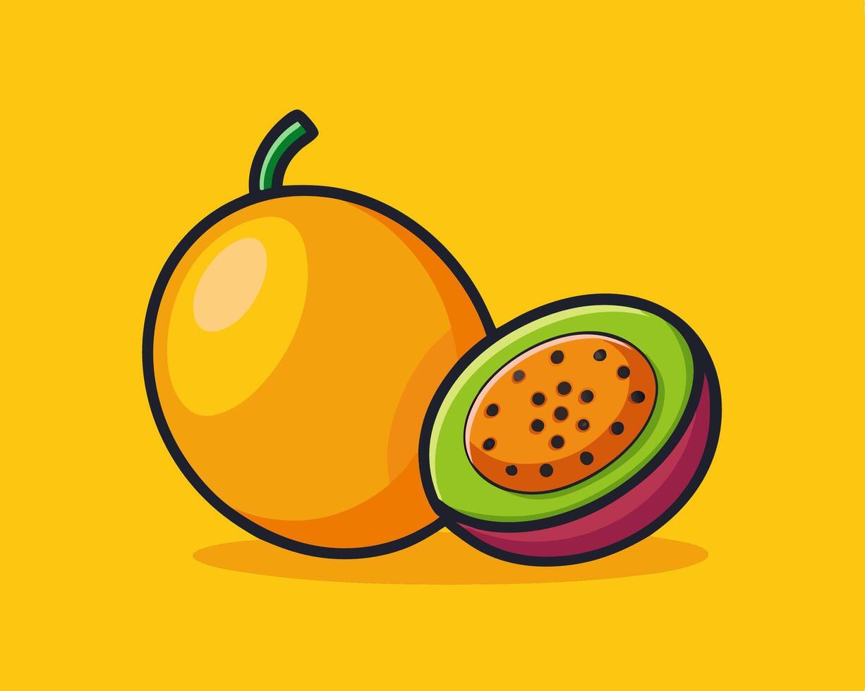 Passion Fruit and Lulo Illustration vector