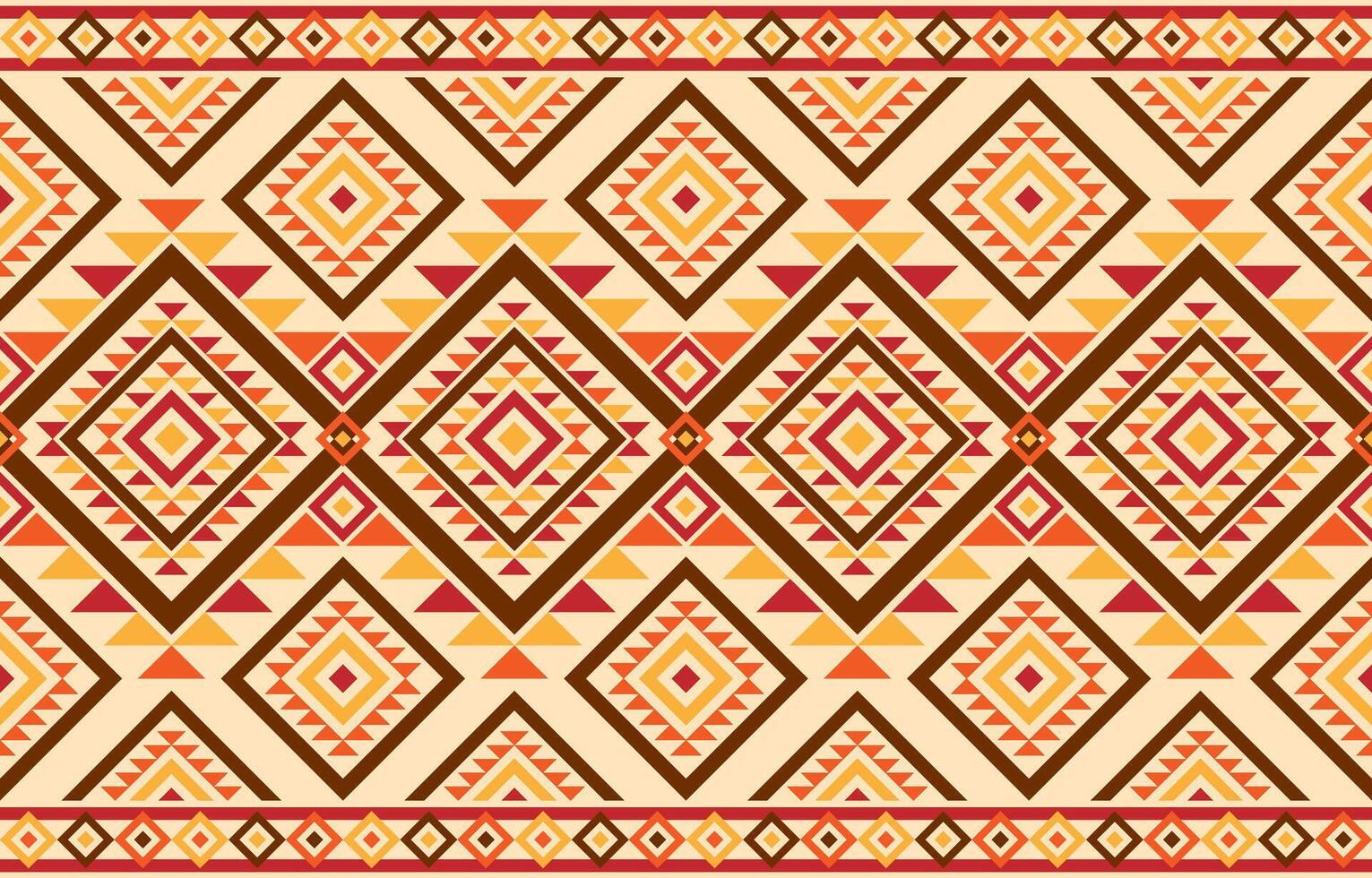 American native ethnic pattern. Embroidery african pattern Indigenous background concept.Design for fabric, abstract, red, yellow, orange, brown. vector