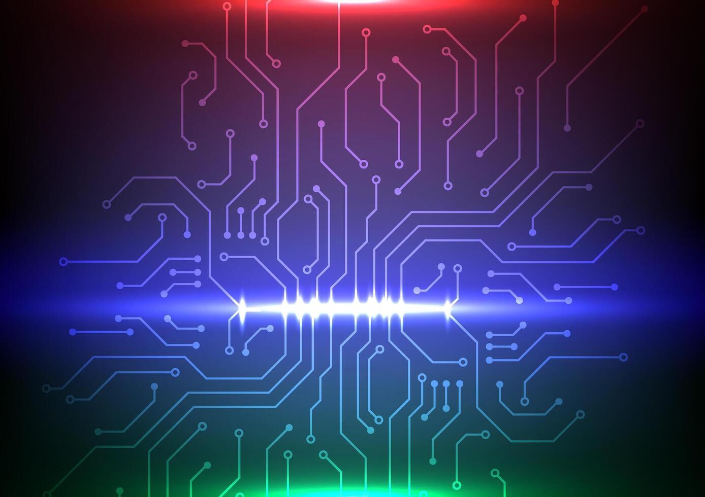 Future Circuit Board Digital Network. Deisg for futuristic motherboard technology background vector