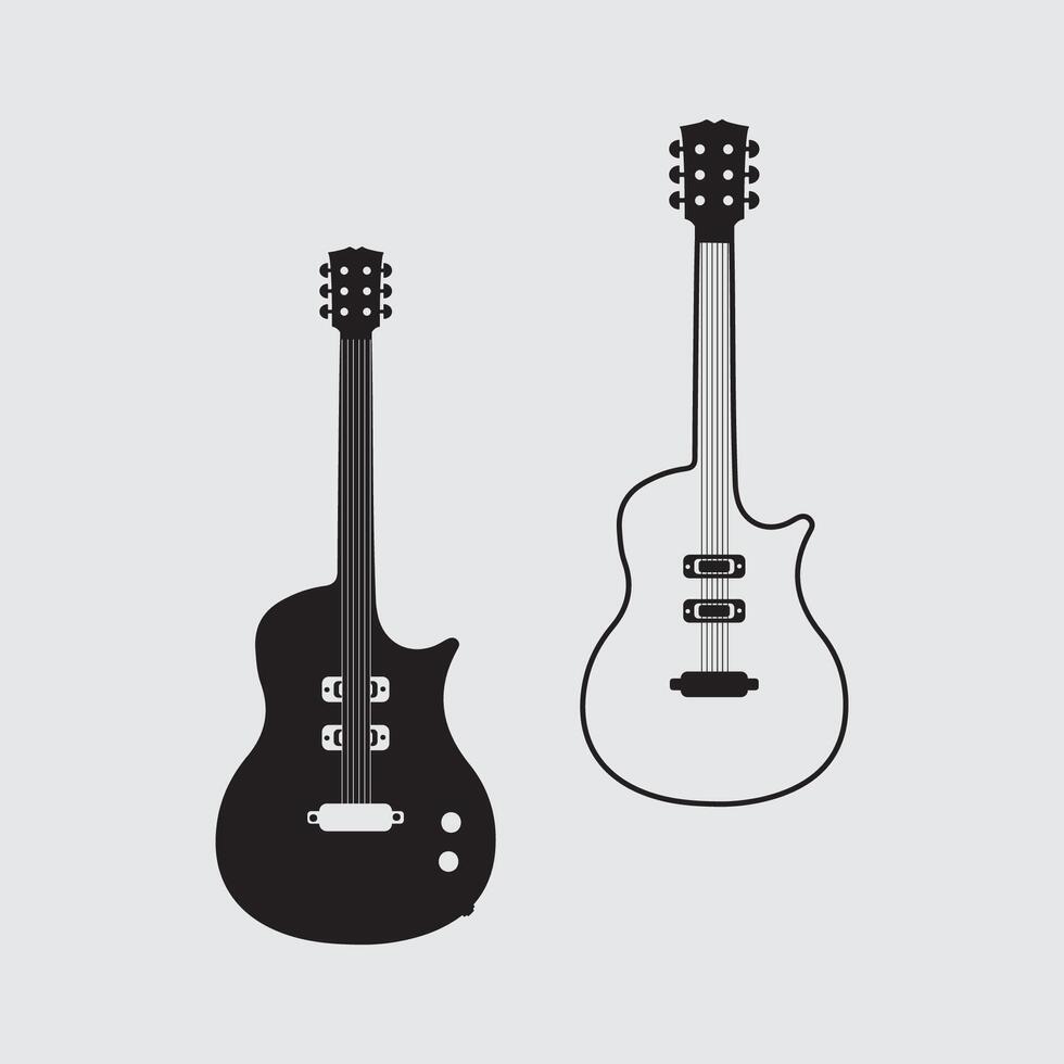 Guitar and Musical Elements with Boho Style for International Music Day Poster vector