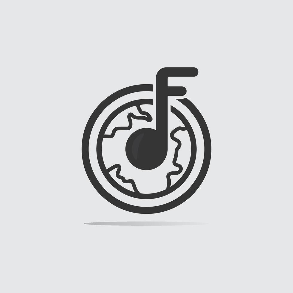 Simple Music Note Icon Collection vector