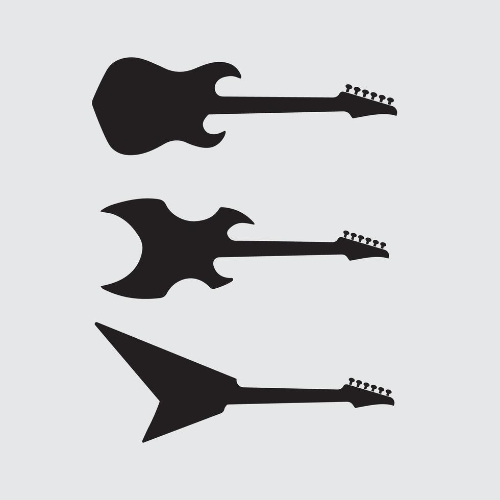 Abstract Guitar and Music Note Emblem in Circular Badge Format for Music Day Identity vector