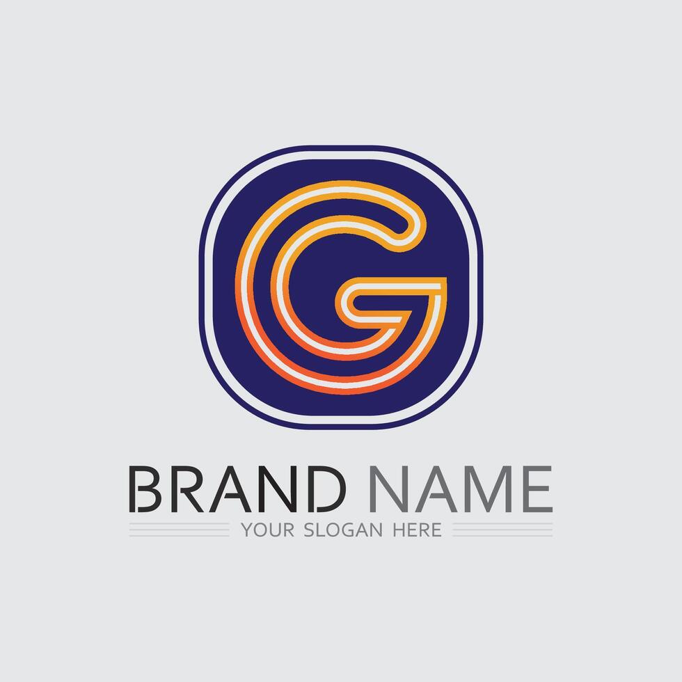 Curved G Letter Logo with Flowing Lines for Elegant and Feminine Brand Illustration vector