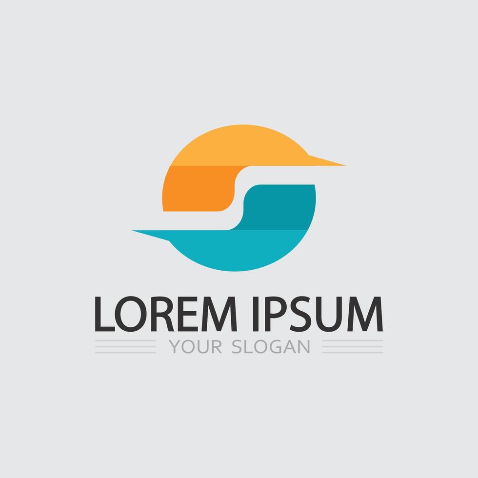 S Logo with Organic and Natural Feel vector