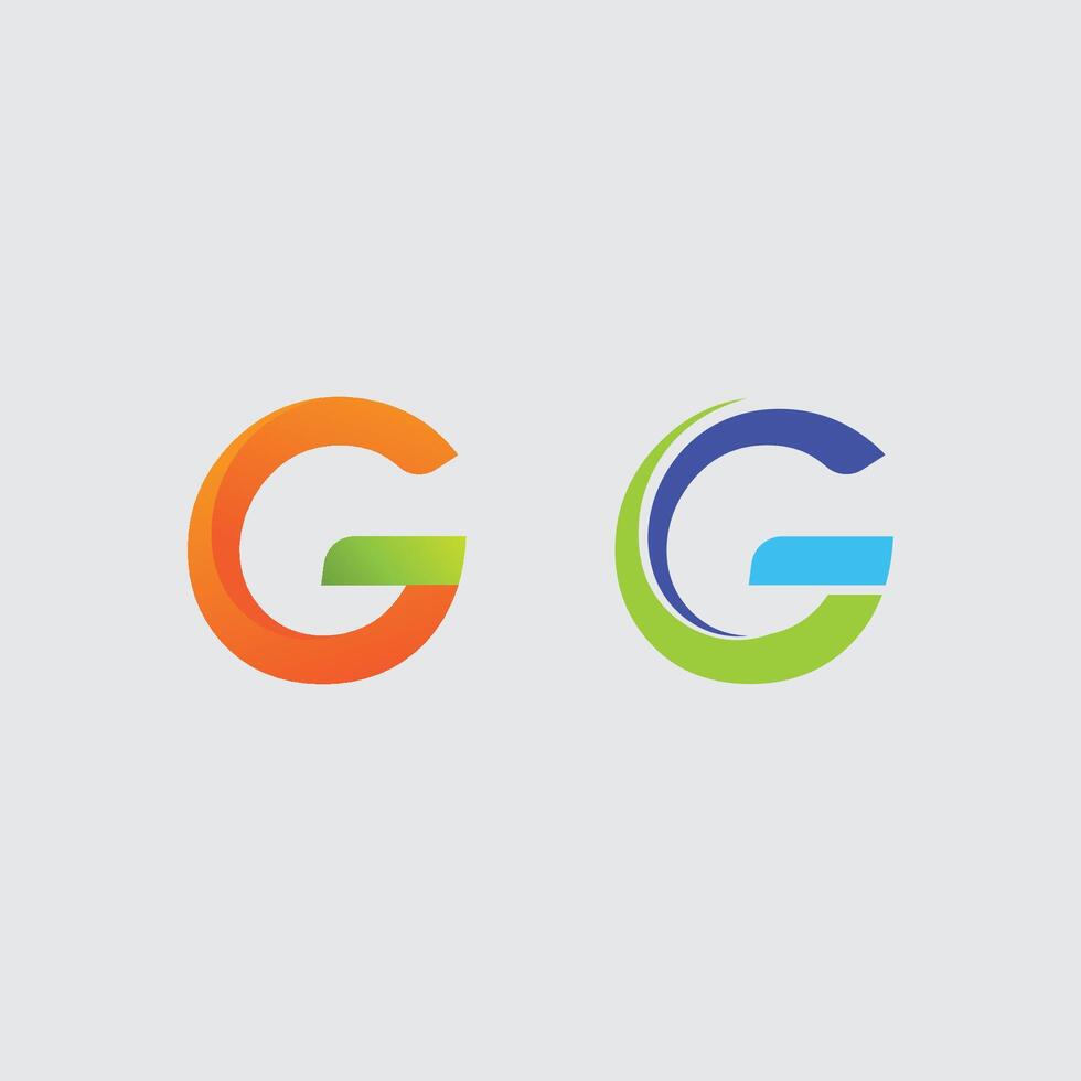 High-Tech G Letter Symbol with a Stylish G Font Logo Design vector