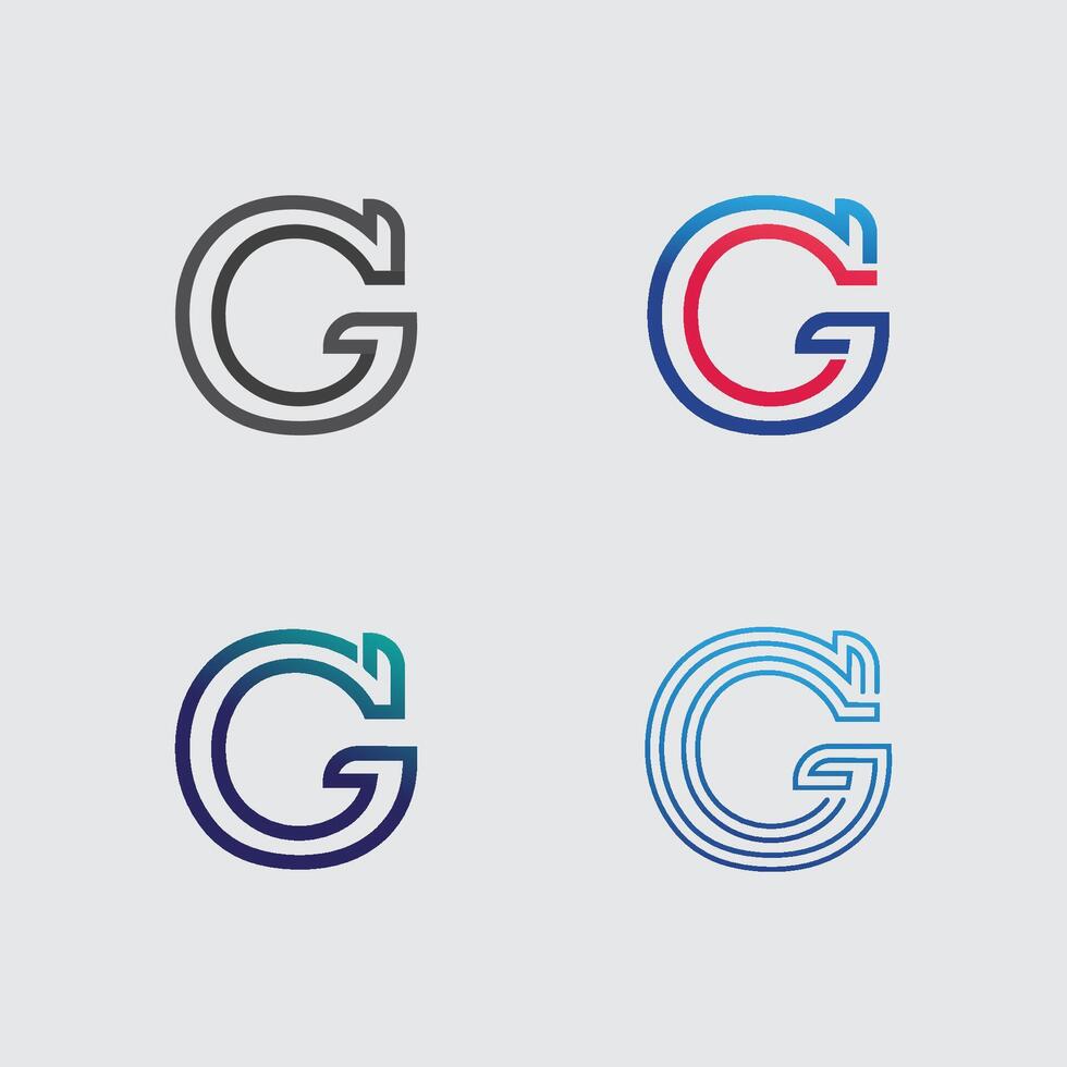 G Logo Pack and Professional G Letter Logo Template vector
