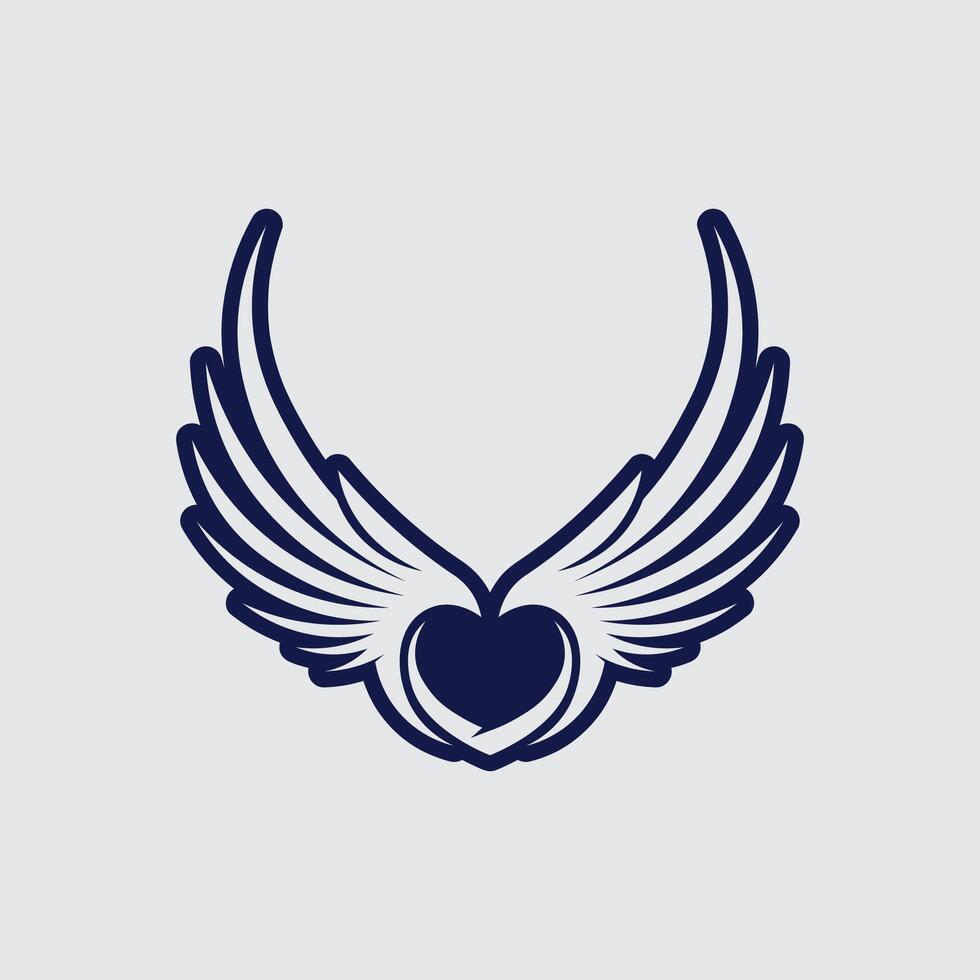Simple Bird in Flight with Elegant Curved Wings Perfect for Minimalist Logo or Branding vector