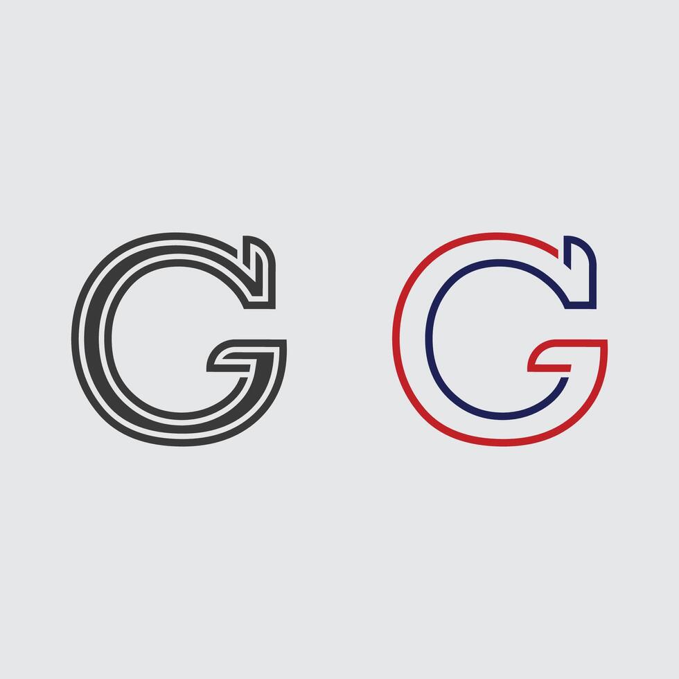 Elegant Monogram G Logo in Minimal Line Art Style for Professional Brand Identity vector