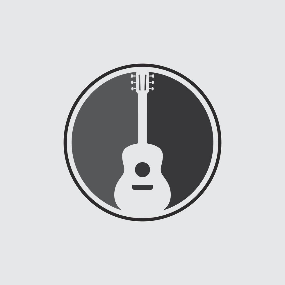 Guitar and Typography for Creative Branding Needs vector