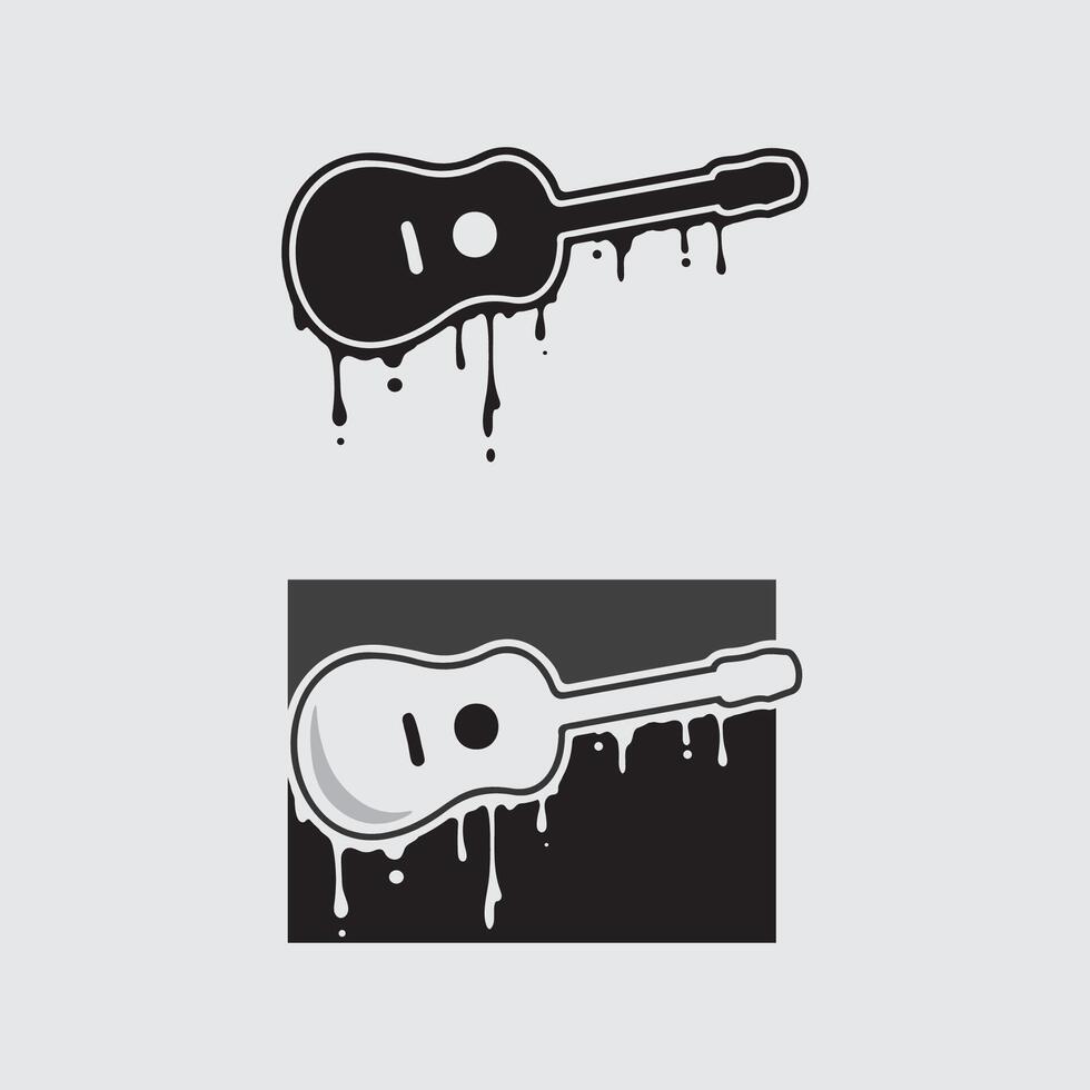 Abstract Music Day Celebration Logo with Guitar Strings and Festival Vibe Illustration vector