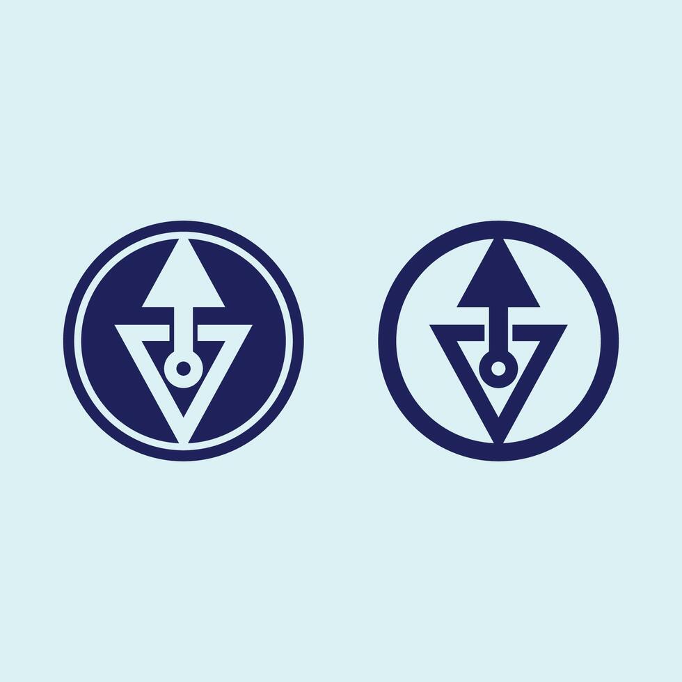 Arrow Design Logos for Progress and Speed vector