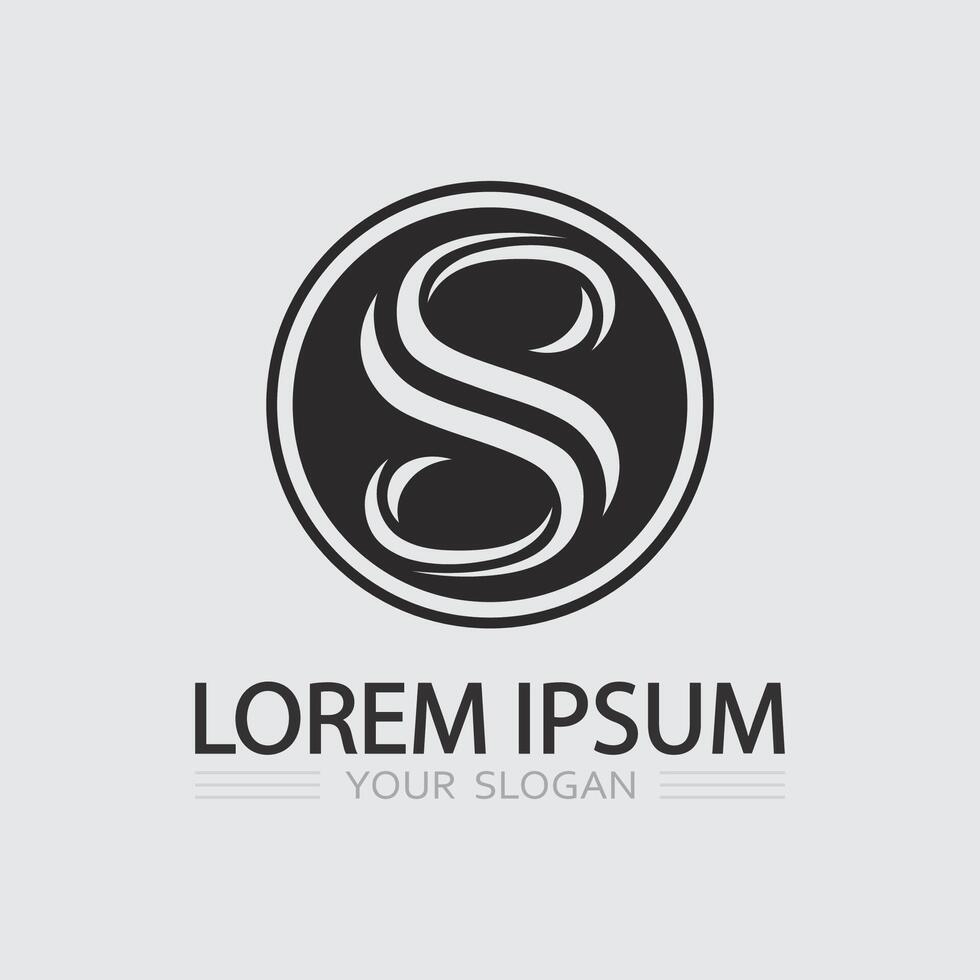 Minimal S Monogram with Clean Lines and Soft Corners for Corporate Identity Logo Design vector