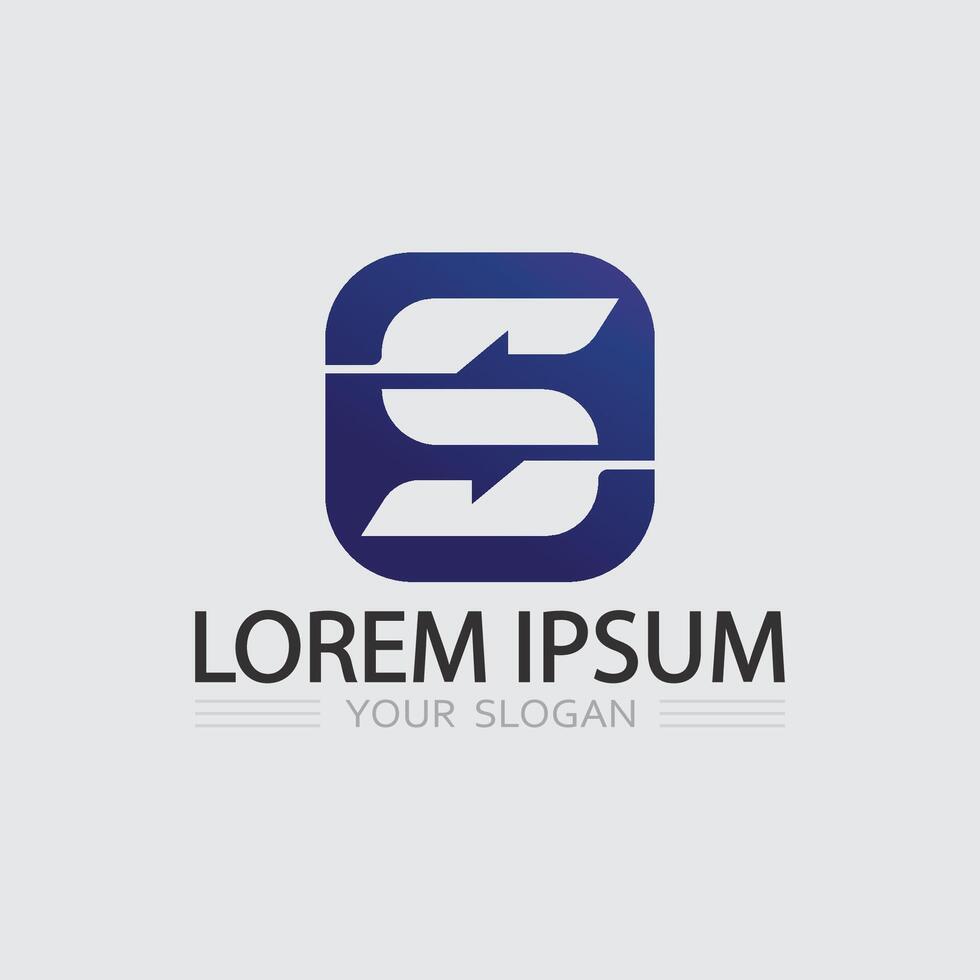 Luxury Letter S Logo with Golden Gradient and Elegant Typography for Premium Brand Identity vector