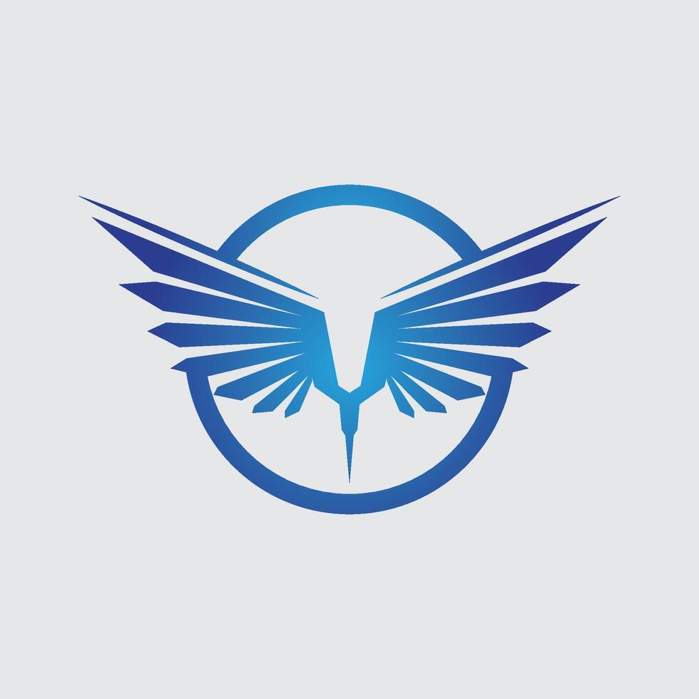 Bird Wings Formed from Leaves or Petals for Eco-Friendly Nature Branding or Logo Design vector