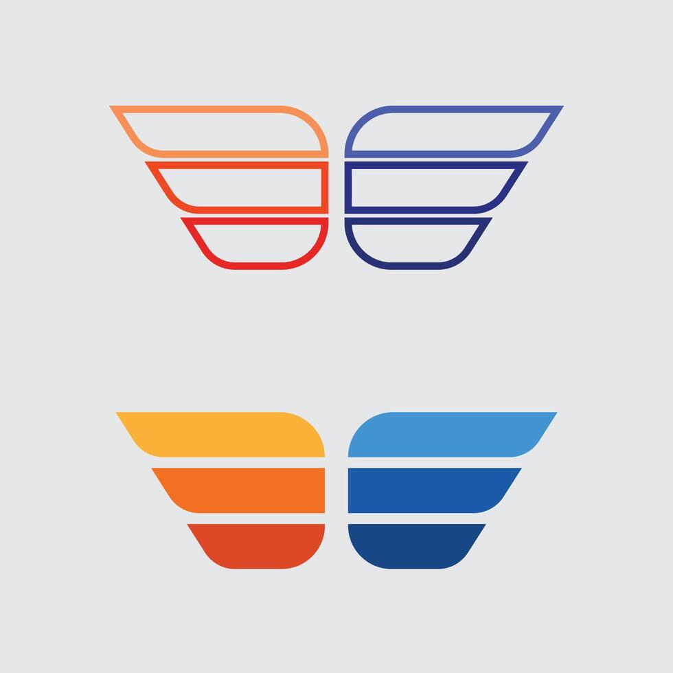 Creative Phoenix Bird Rising with Flames and Wings in Mythical Logo Illustration Design vector