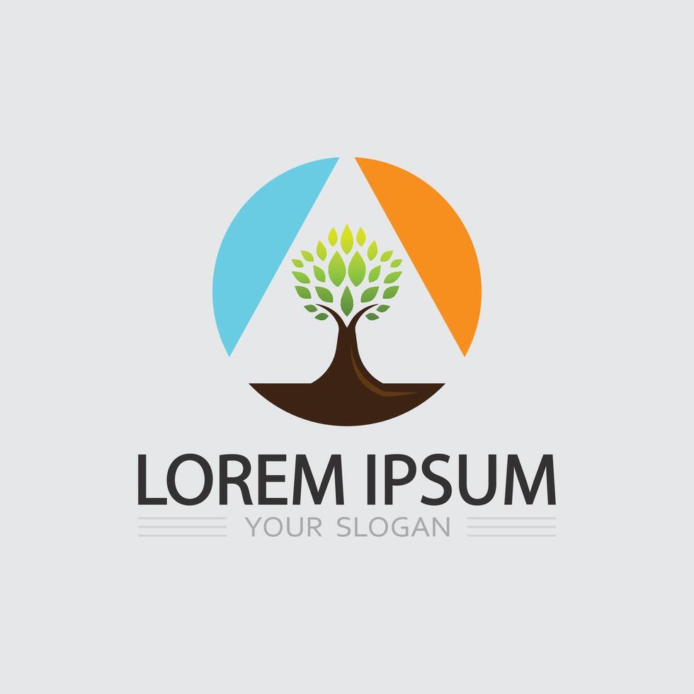 Modern Eco Friendly Plant Logo Design for Nature Conservation and Green Innovation Branding vector