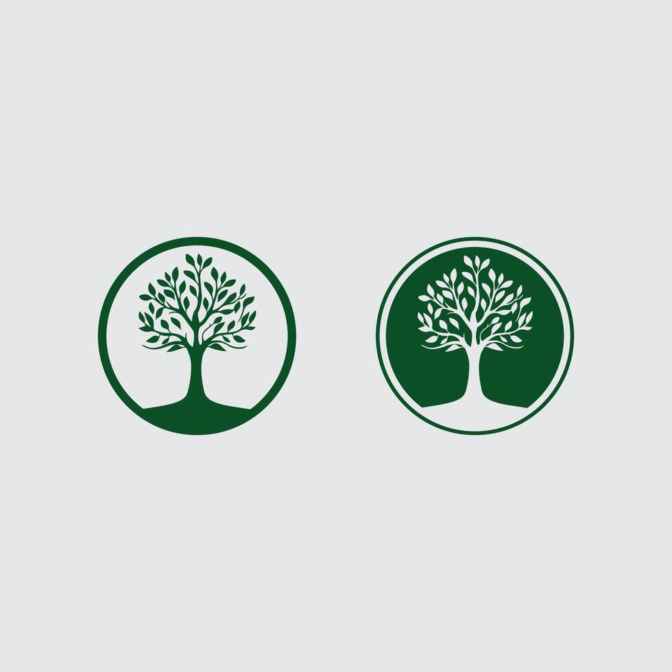 Green Planet and Plant Roots Logo Design for Ecosystem Health and Environmental Restoration Project vector