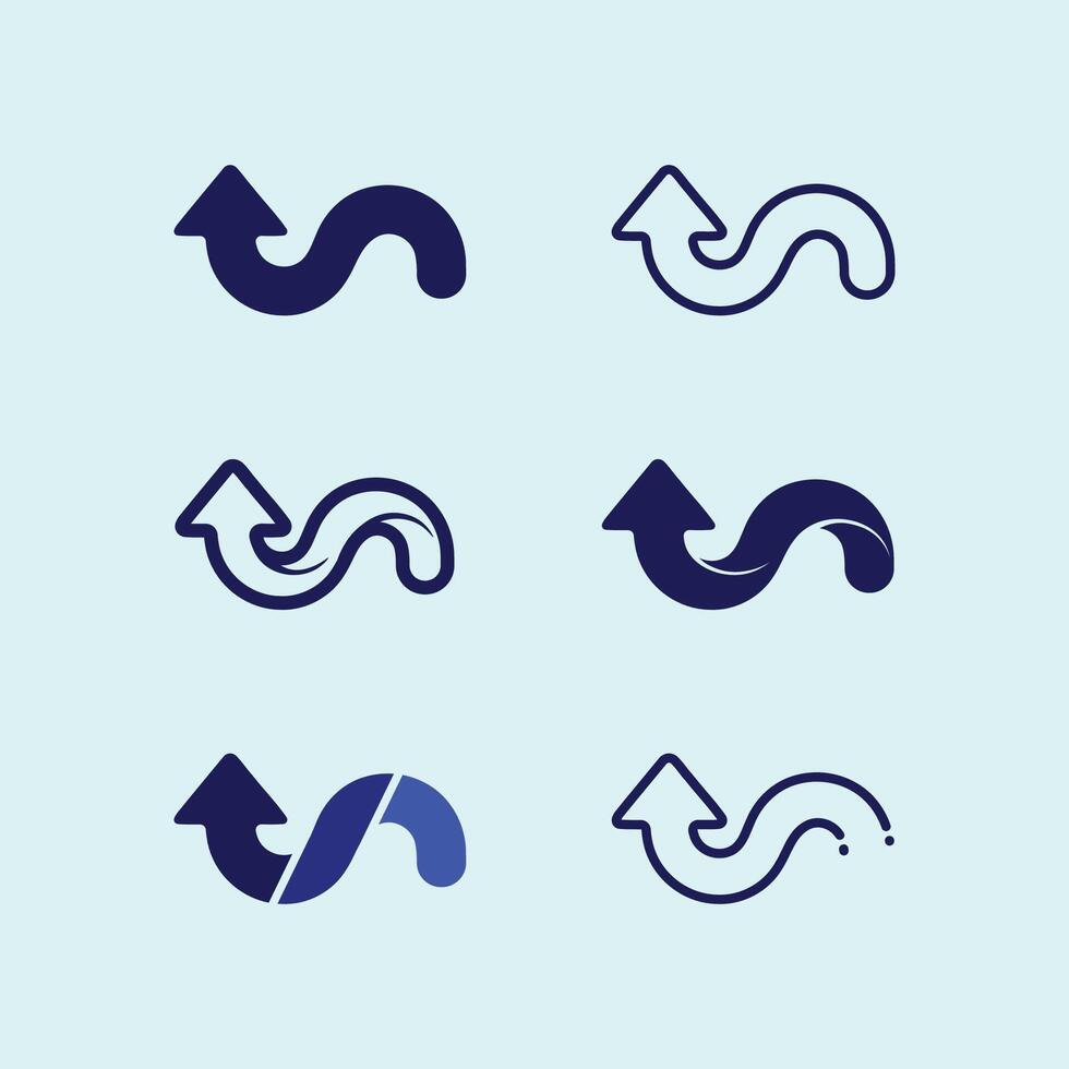 Futuristic Arrow Icons for Tech Branding vector