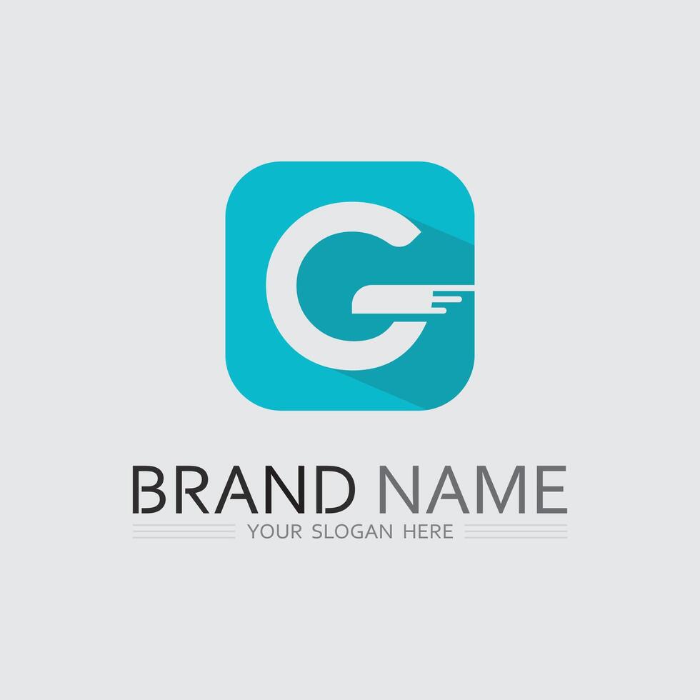 Modern Letter G Logo Design with Geometric Shape for Business or Tech Branding vector