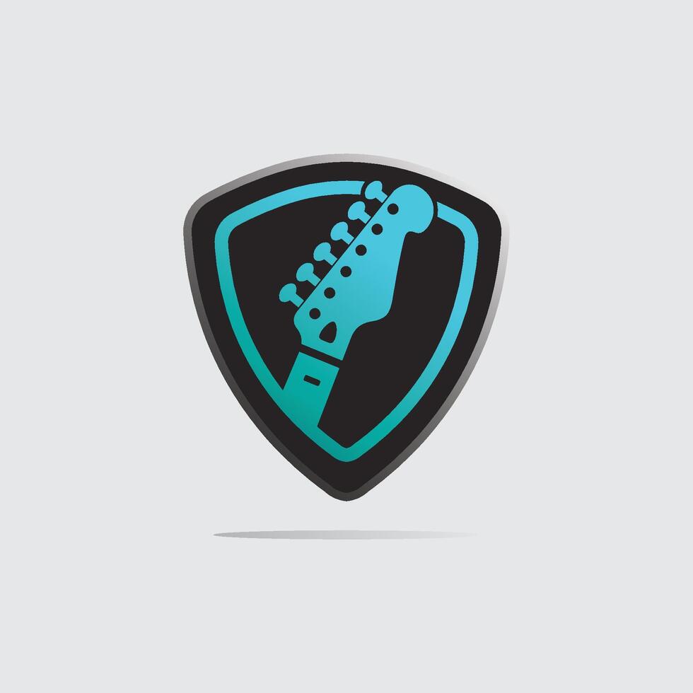 guitar icon adn logo vector