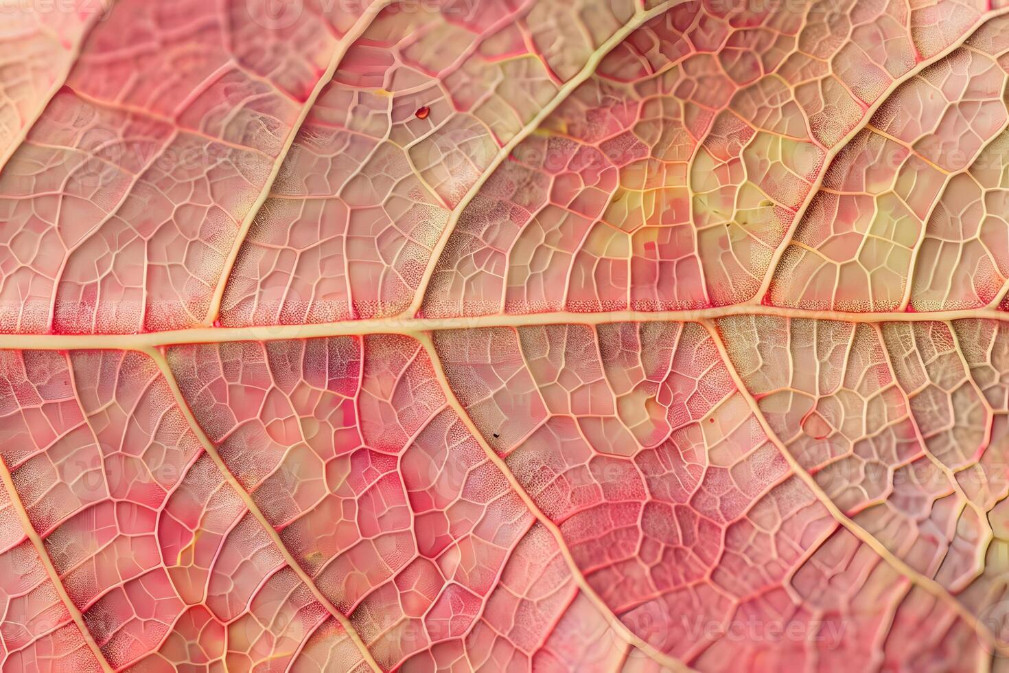 Exploring the Intricate Network A Close-Up View of Leaf Veins Reveals Stunning Natural Geometry and Delicate Hues, Showcasing Nature's Artistic Mastery in Botanical Detail. photo