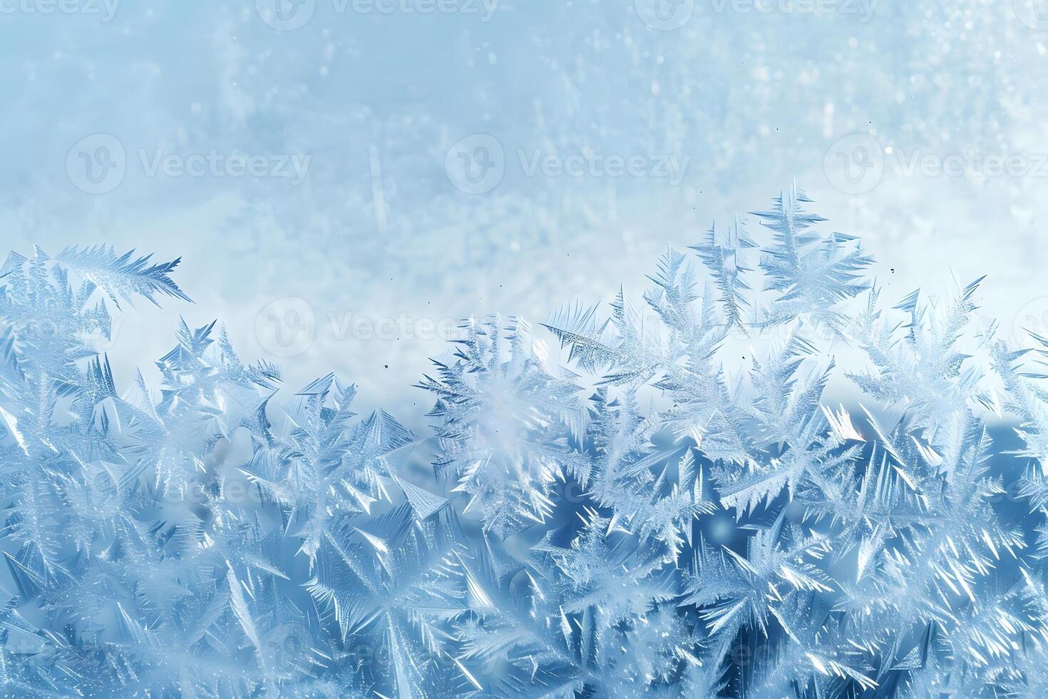 Nature's Frozen Art Intricate Ice Crystals Forming Delicate Patterns on a Window Pane, Displaying the Beauty of Winter's Frost in Stunning Detail, A Breathtaking Showcase of Natural Wonders. photo