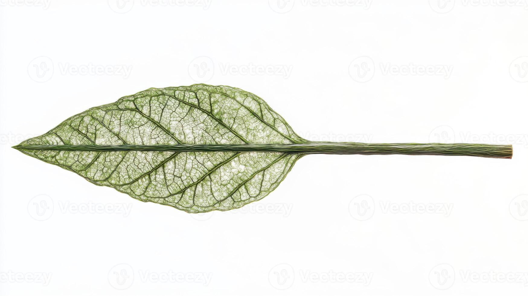 A leaf with a white background photo