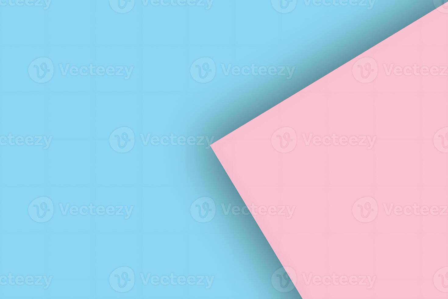 A pink and blue paper with a triangle on it photo