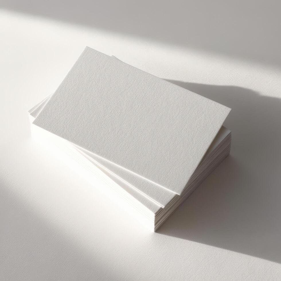 ID Card With Subtle Shadow Effect for mockup photo