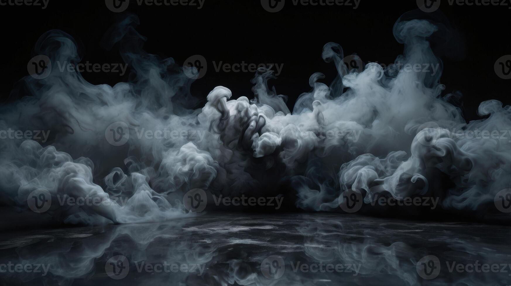 A black background with smoke coming out of it photo
