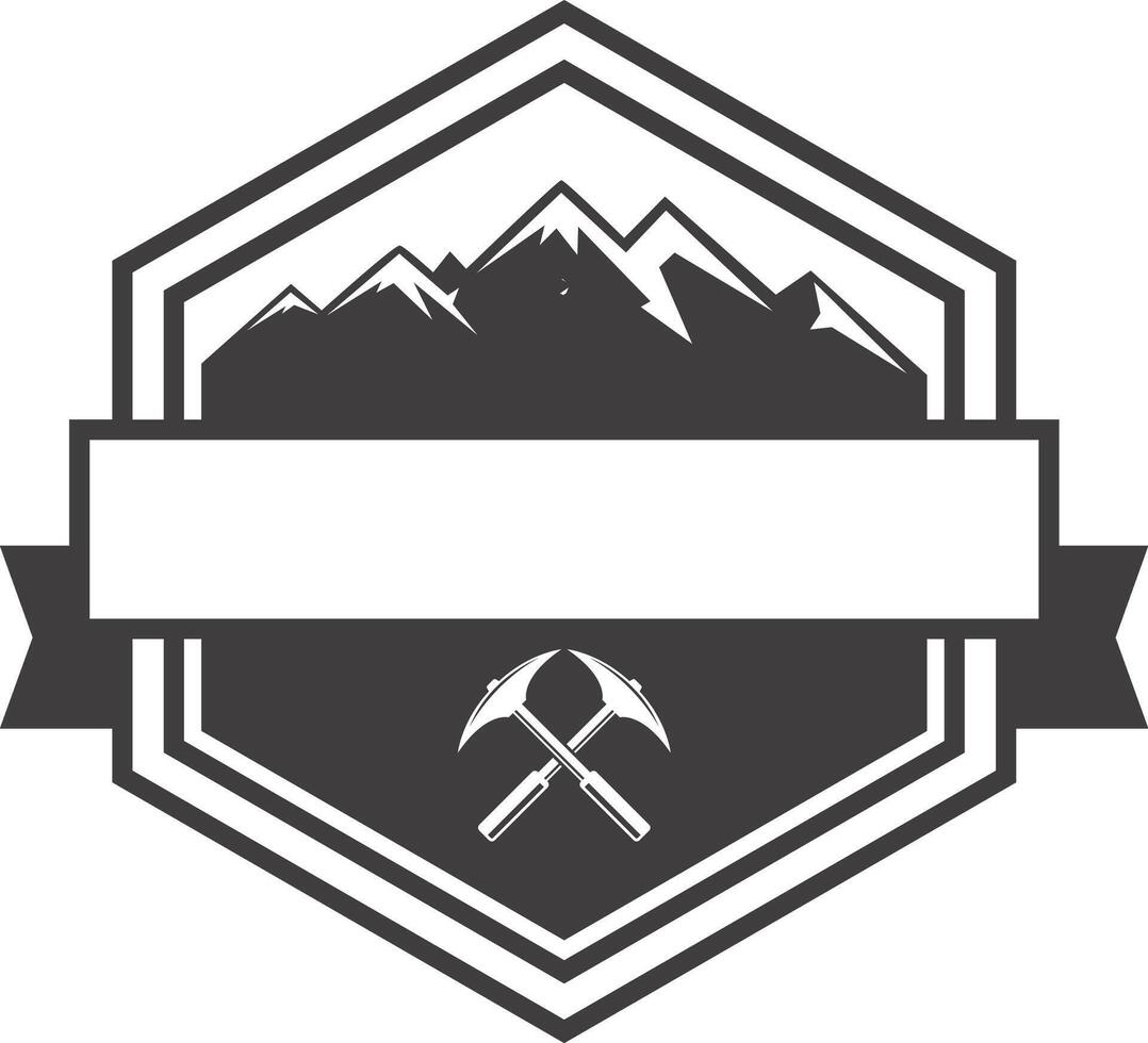 nature badge collection black vector