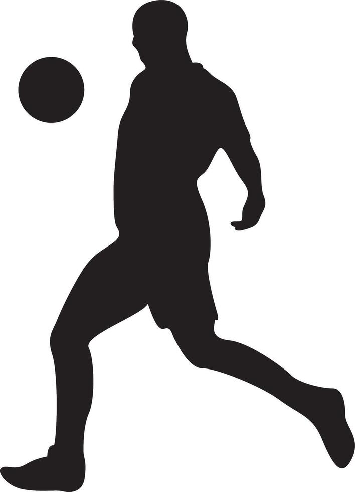 soccer player graphic silhouettes vector